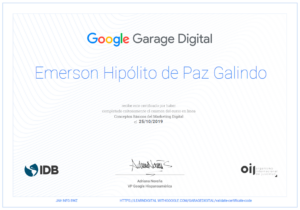 certificado garage digital